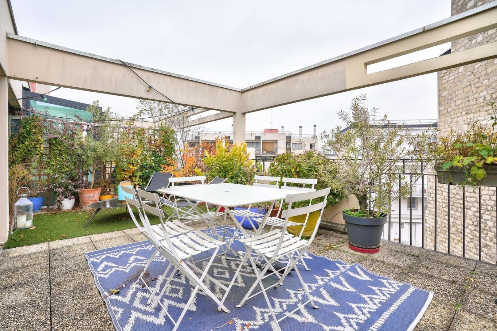 Guestready - Apt Confortable Avec Terrasse Au 18E París Exterior foto